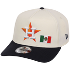 Houston Astros Houston Crown the City 'MEX Flag' New Era 9FORTY (Chrome/Navy)