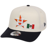 Houston Astros Houston Crown the City 'MEX Flag' New Era 9FORTY (Chrome/Navy)