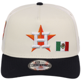 Houston Astros Houston Crown the City 'MEX Flag' New Era 9FORTY (Chrome/Navy)