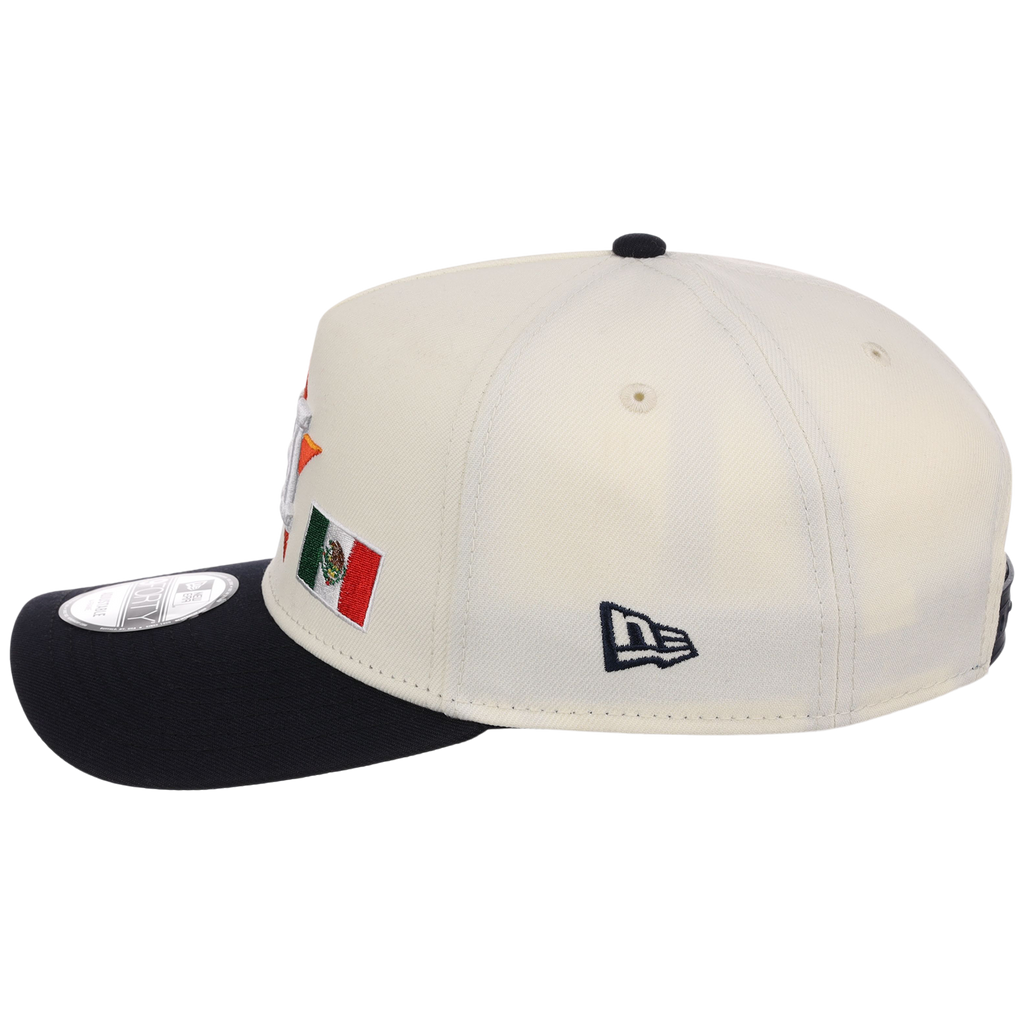 Houston Astros Houston Crown the City 'MEX Flag' New Era 9FORTY (Chrome/Navy)