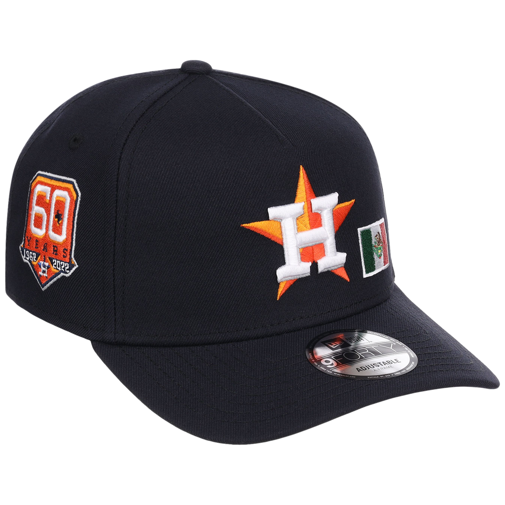 Houston Astros Houston Crown the City 'MEX Flag' New Era 9FORTY (Navy/Navy)