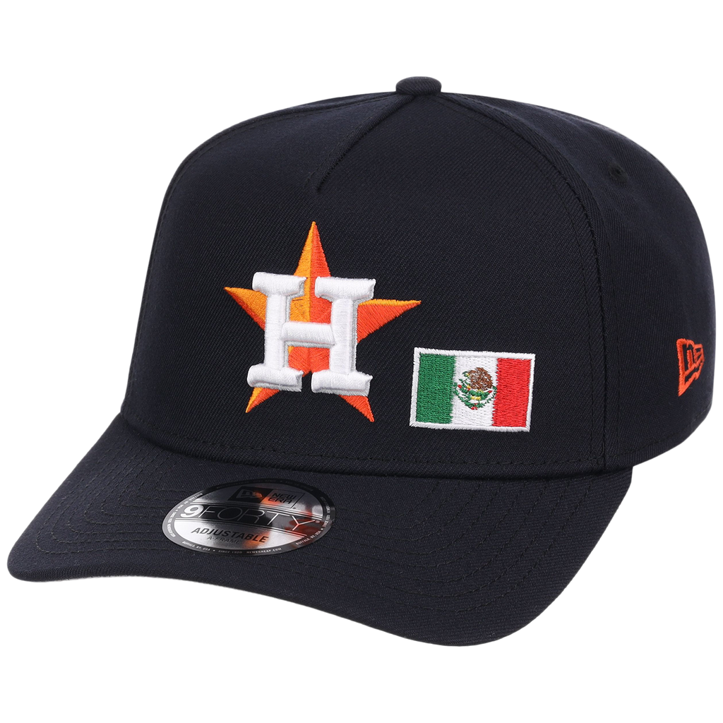 Houston Astros Houston Crown the City 'MEX Flag' New Era 9FORTY (Navy/Navy)