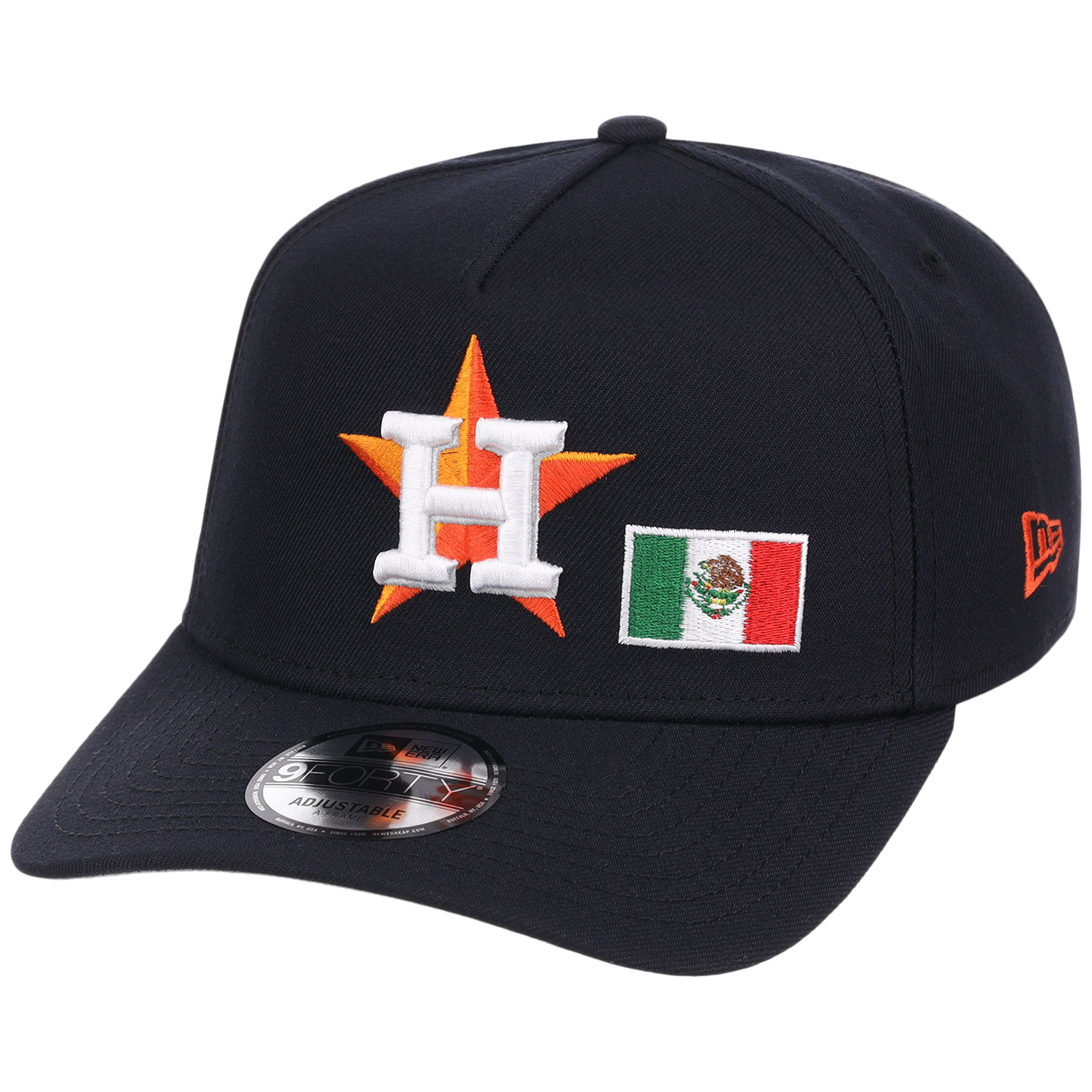 Houston Astros Houston Crown the City 'MEX Flag' New Era 9FORTY (Navy/Navy)