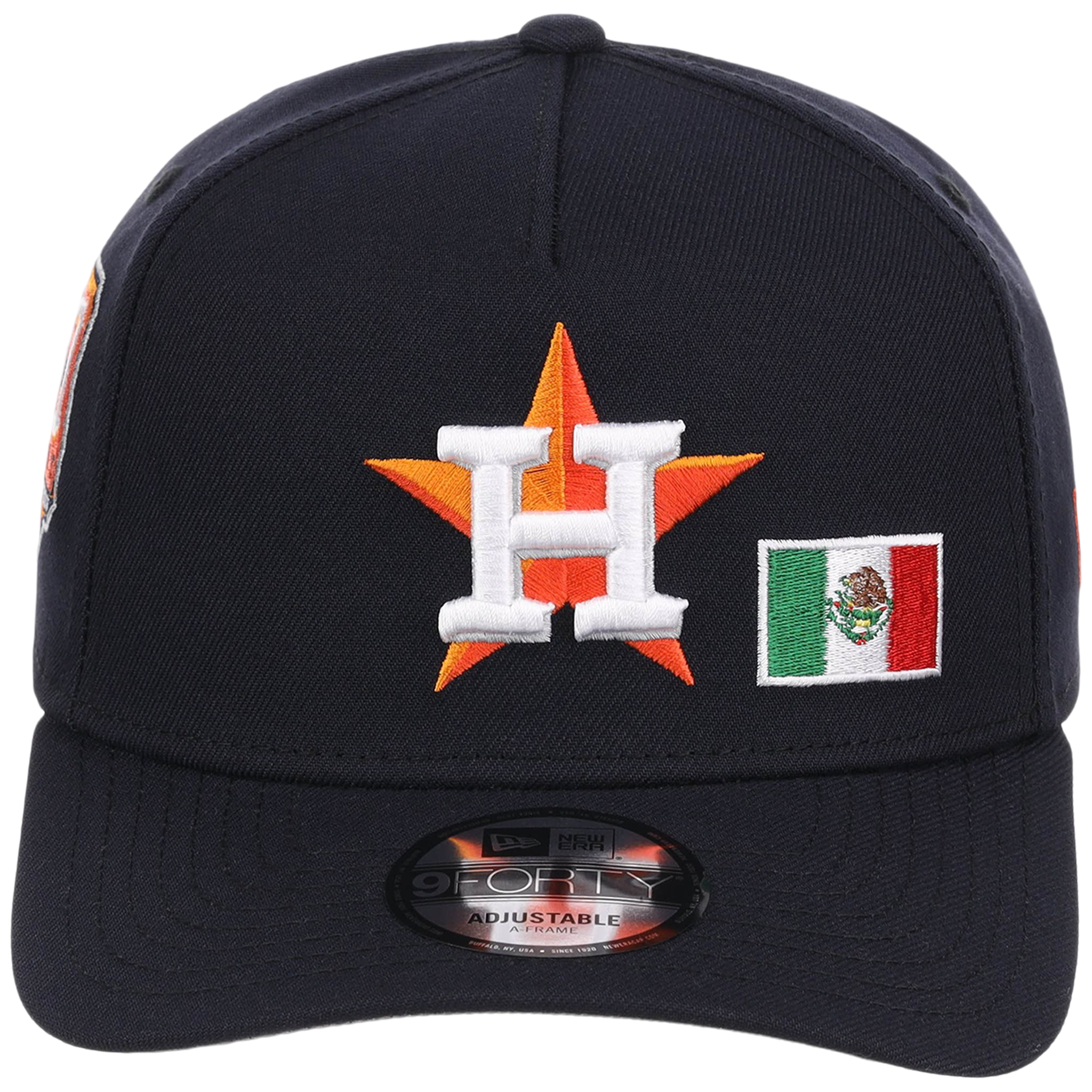 Houston Astros Houston Crown the City 'MEX Flag' New Era 9FORTY (Navy/Navy)