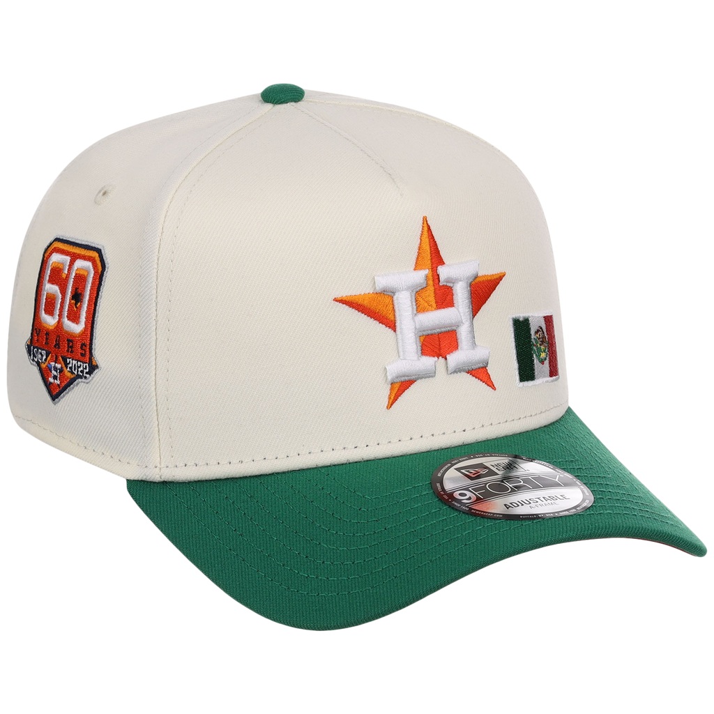 Houston Astros Houston Crown the City 'MEX Flag' New Era 9FORTY (Chrome/Kelly Green)