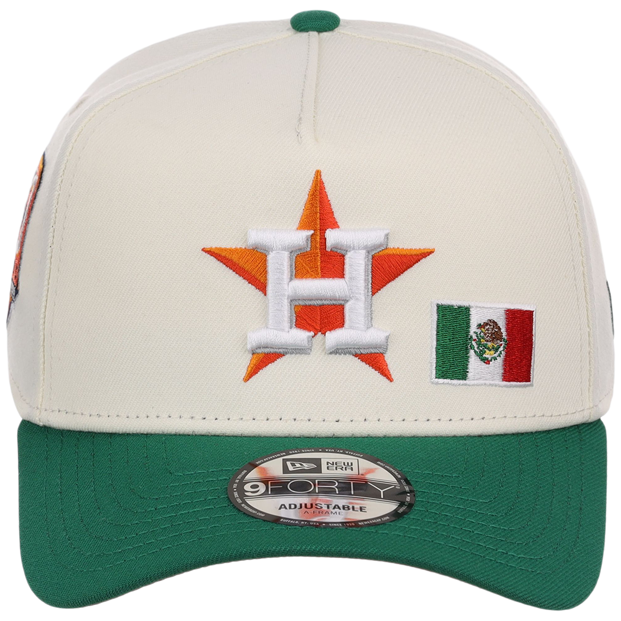 Houston Astros Houston Crown the City 'MEX Flag' New Era 9FORTY (Chrome/Kelly Green)