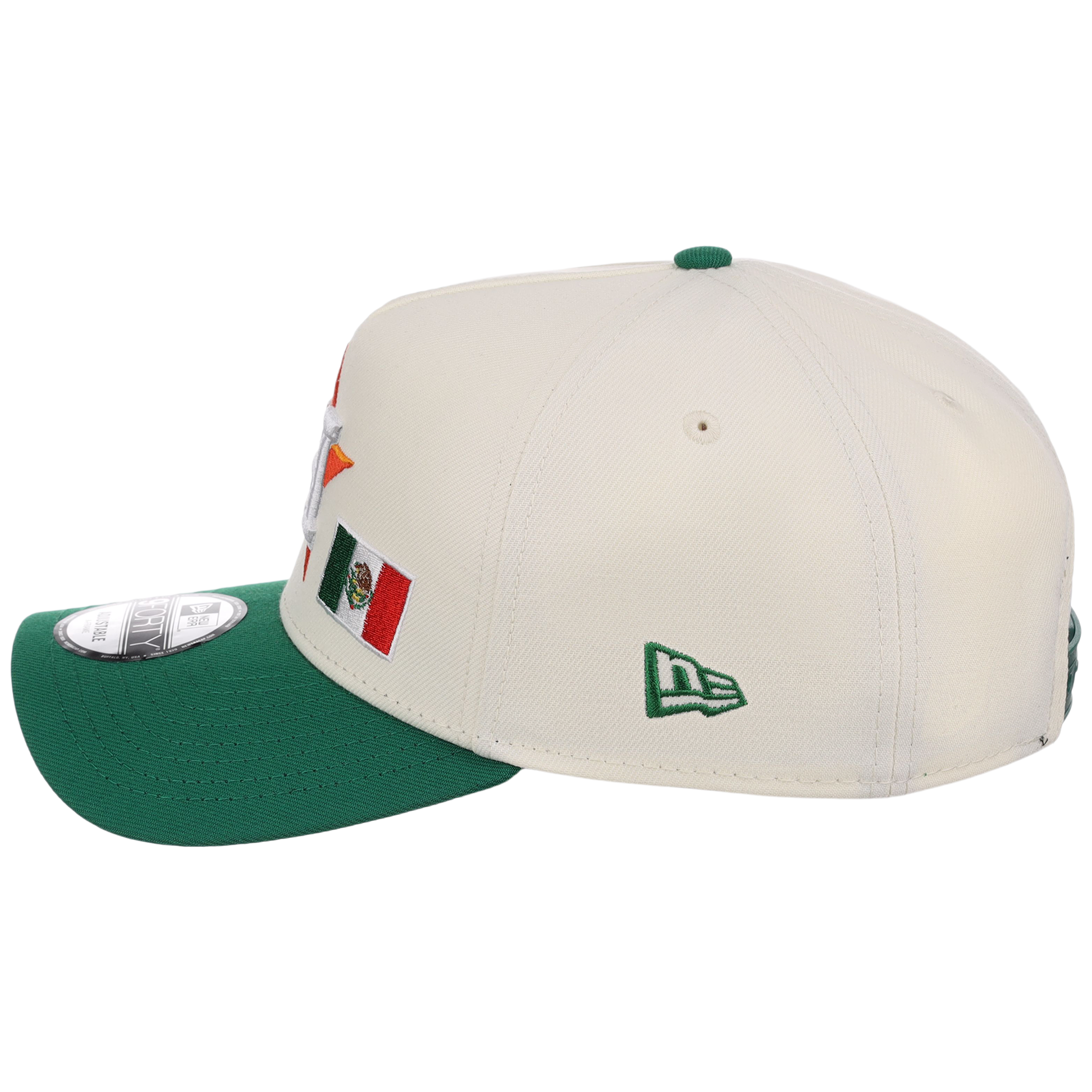 Houston Astros Houston Crown the City 'MEX Flag' New Era 9FORTY (Chrome/Kelly Green)