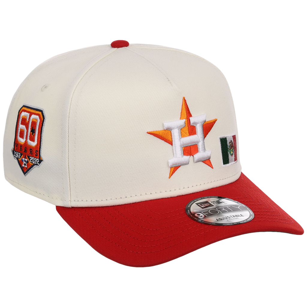 Houston Astros Houston Crown the City 'MEX Flag' New Era 9FORTY (Chrome/Red)