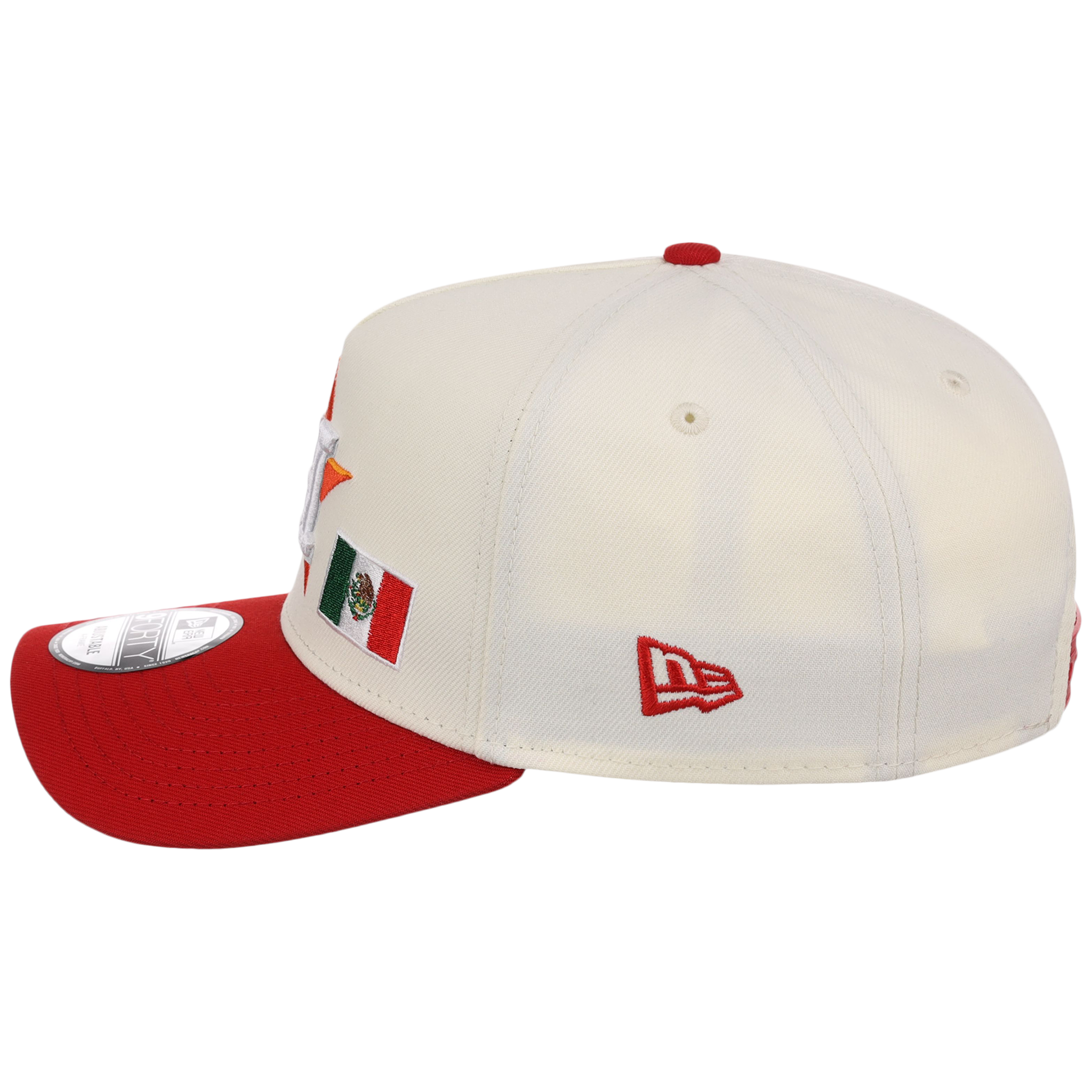 Houston Astros Houston Crown the City 'MEX Flag' New Era 9FORTY (Chrome/Red)