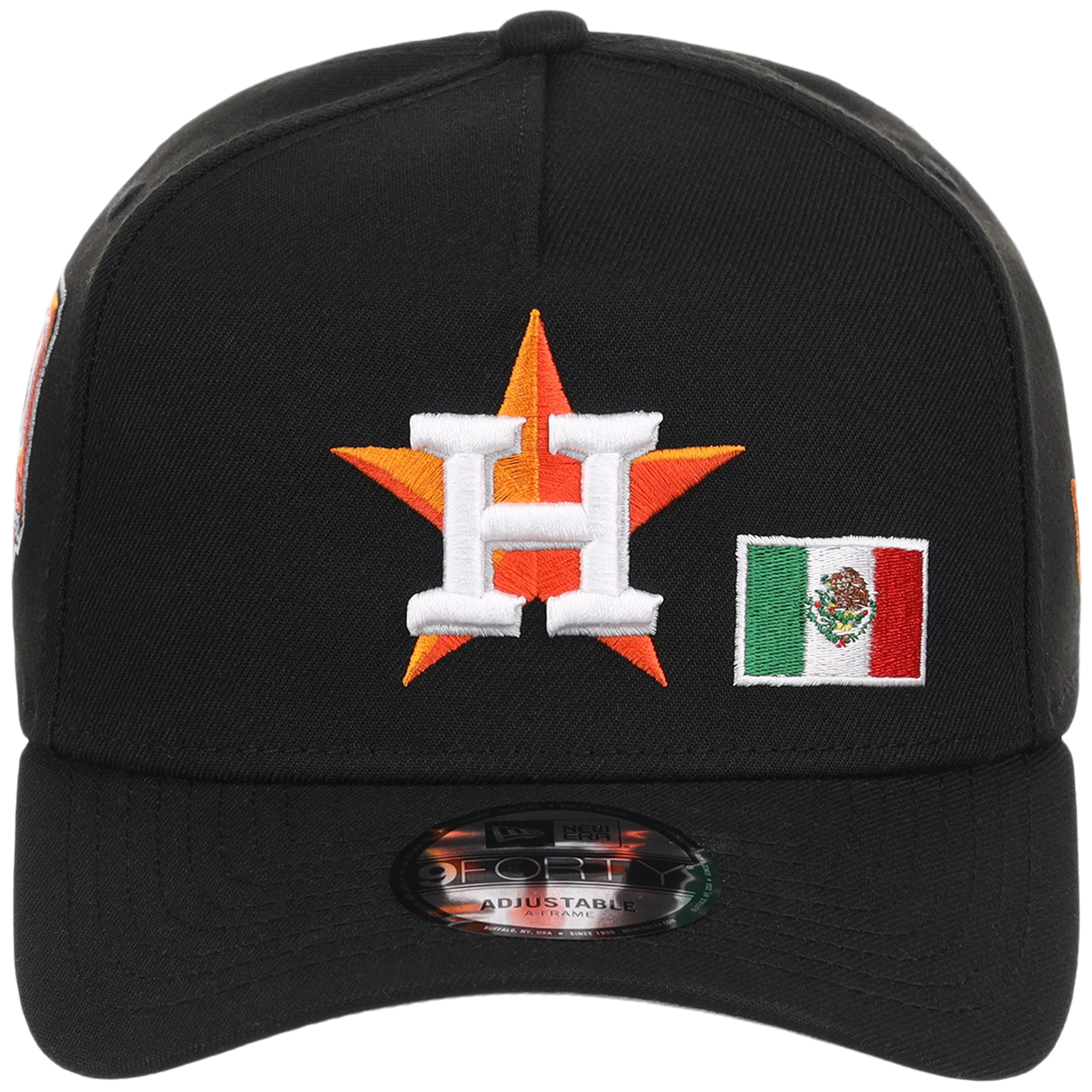 Houston Astros Houston Crown the City 'MEX Flag' New Era 9FORTY (Black/Black)