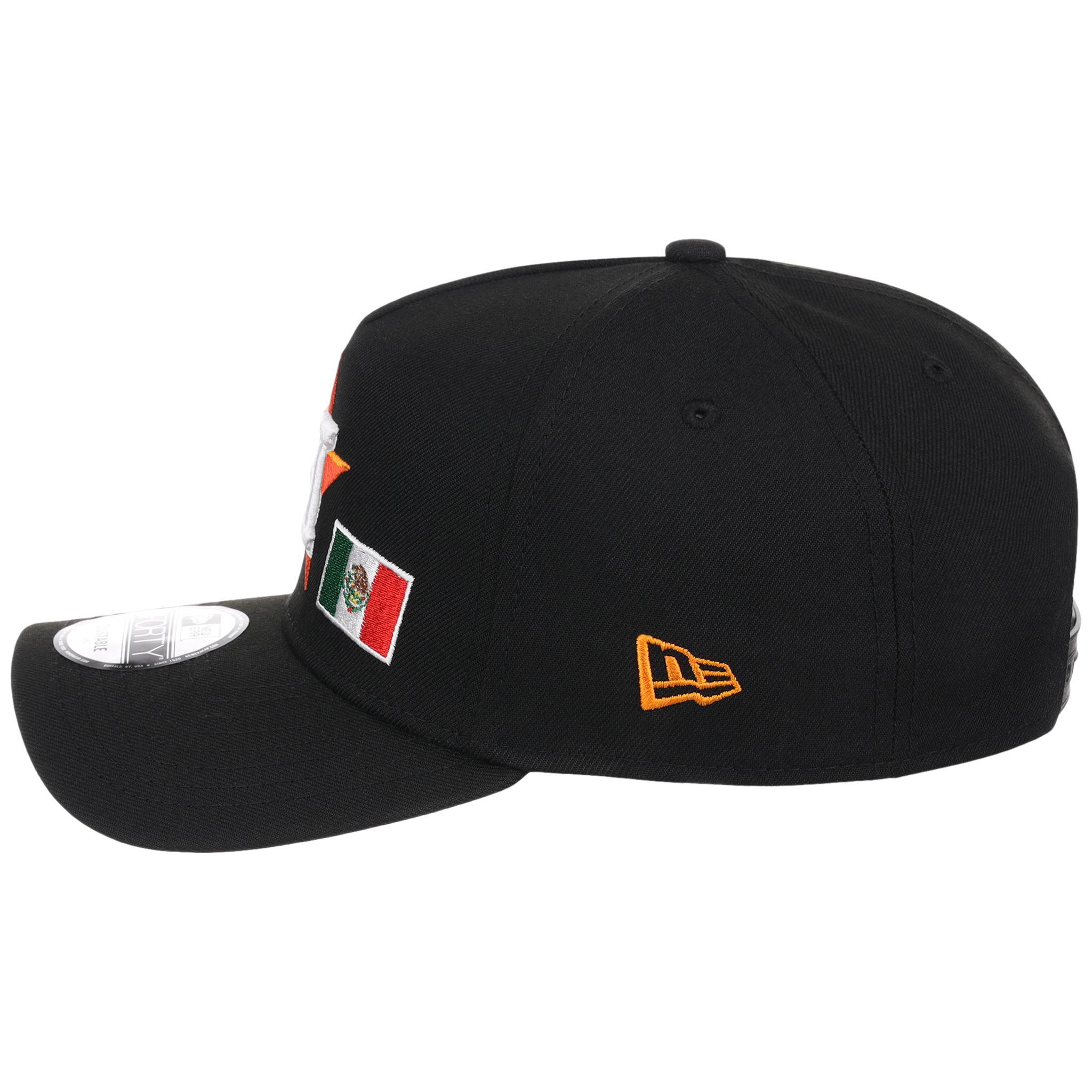 Houston Astros Houston Crown the City 'MEX Flag' New Era 9FORTY (Black/Black)