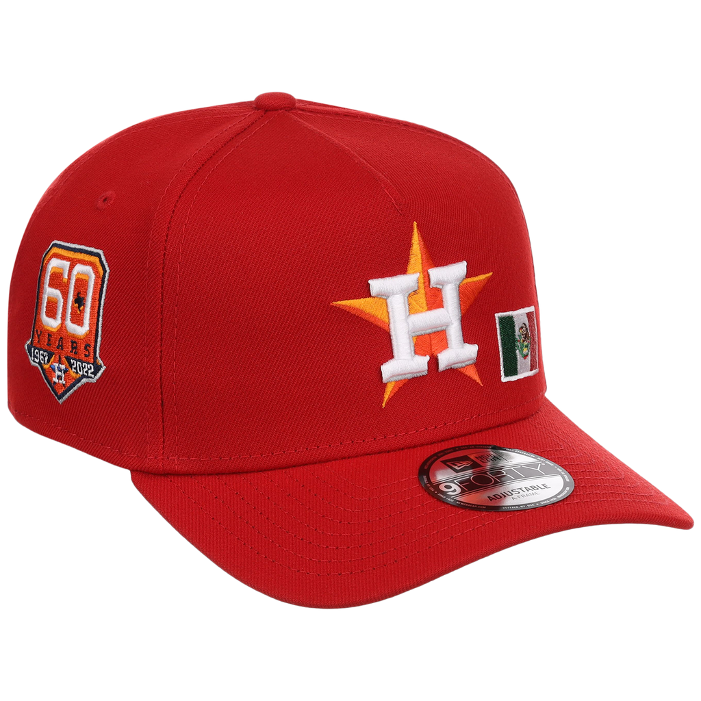 Houston Astros Houston Crown the City 'MEX Flag' New Era 9FORTY (Red/Red)