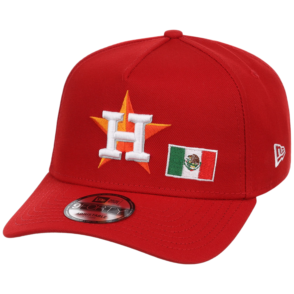 Houston Astros Houston Crown the City 'MEX Flag' New Era 9FORTY (Red/Red)