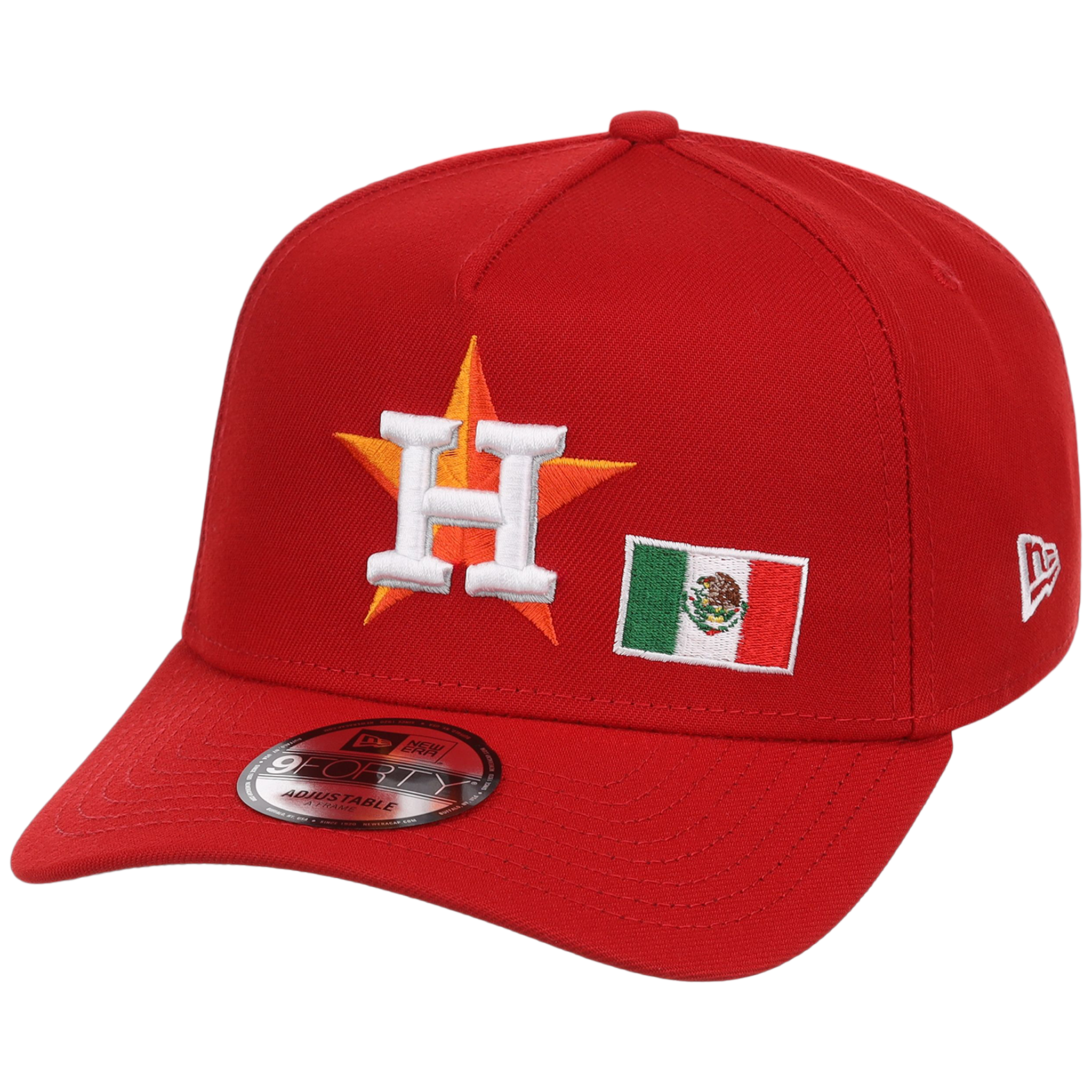Houston Astros Houston Crown the City 'MEX Flag' New Era 9FORTY (Red/Red)