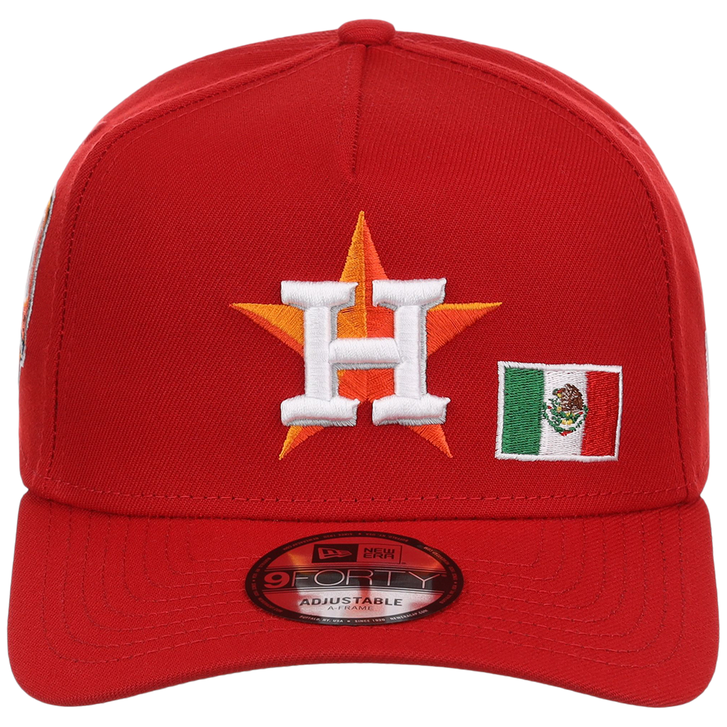 Houston Astros Houston Crown the City 'MEX Flag' New Era 9FORTY (Red/Red)