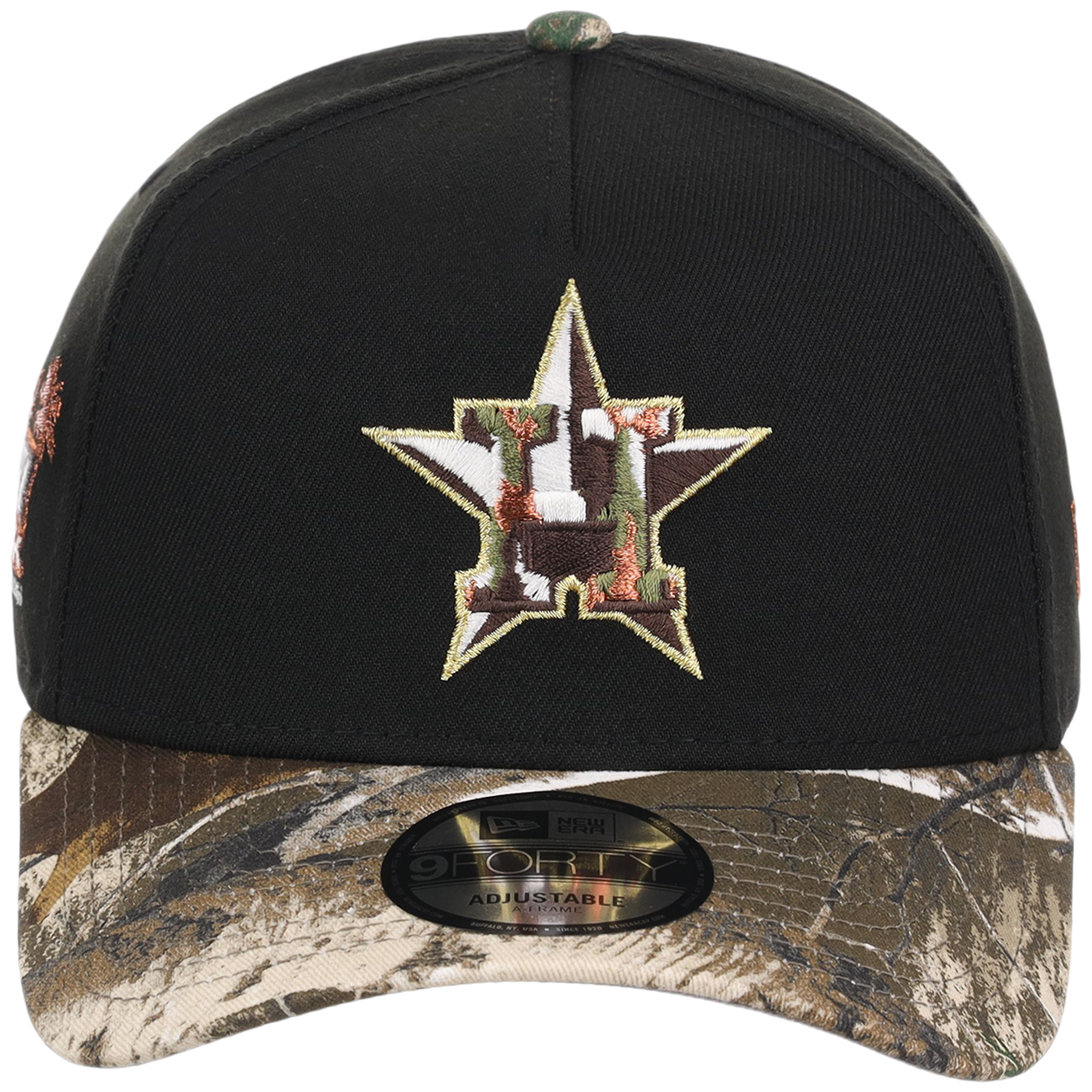 Houston Astros Houston Crown the City 'MEX Flag (Realtree)' New Era 9FORTY (Black/Realtree)