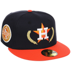 Houston Astros Houston Crown the City 'Gold Leaf' New Era 59FIFTY (Navy/Orange)