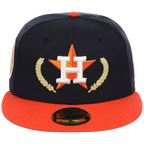 Houston Astros Houston Crown the City 'Gold Leaf' New Era 59FIFTY (Navy/Orange)
