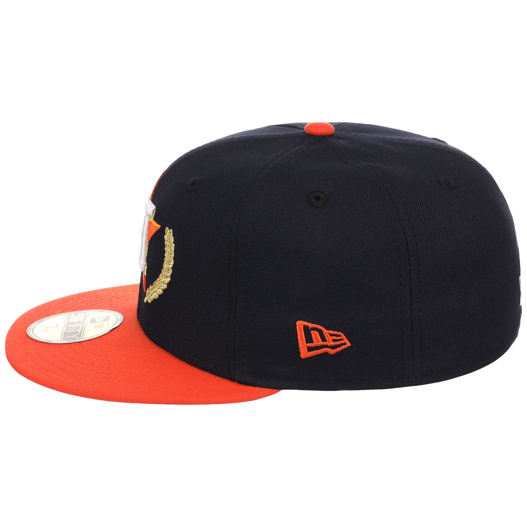 Houston Astros Houston Crown the City 'Gold Leaf' New Era 59FIFTY (Navy/Orange)