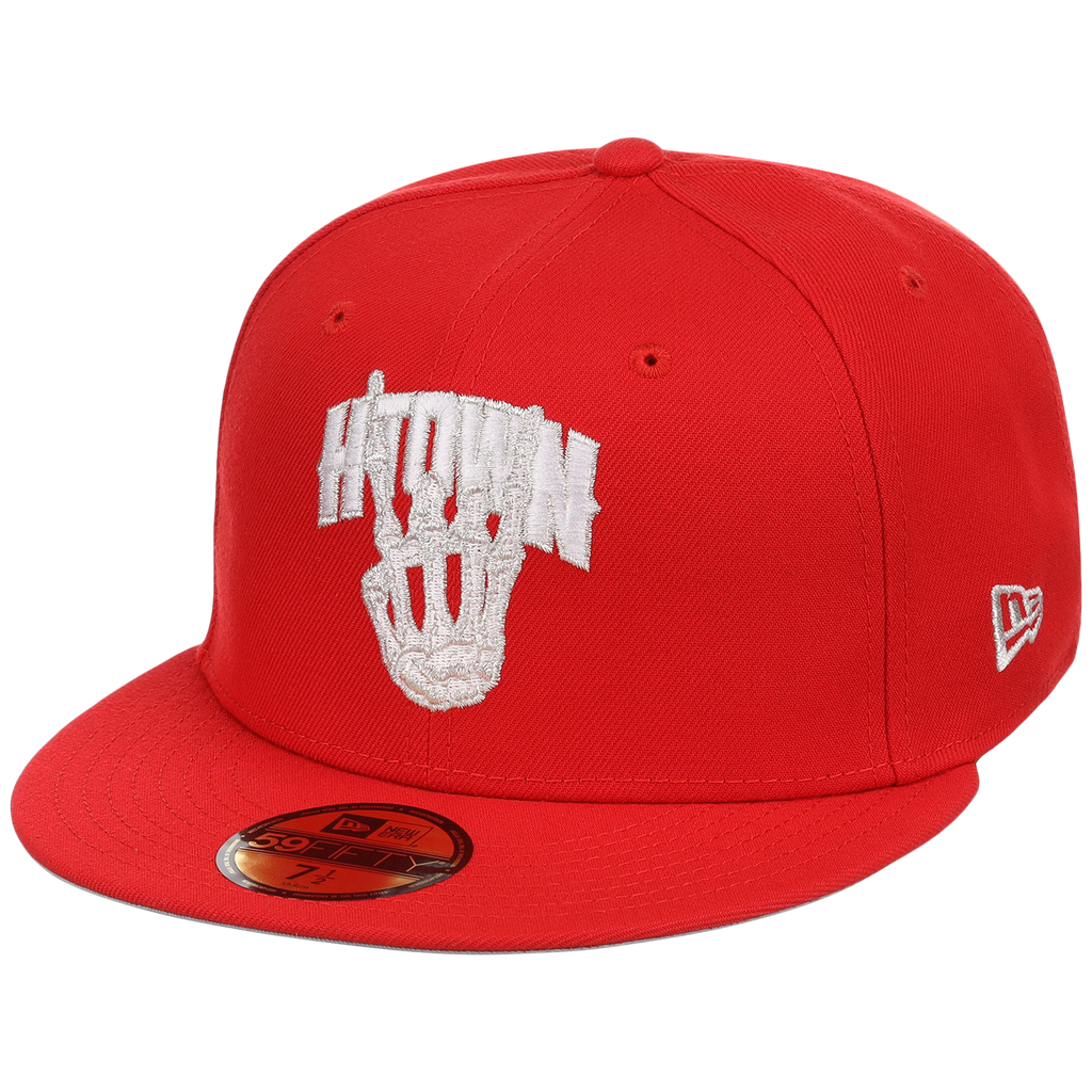 Houston Astros Houston Crown the City 'H-Town Skeleton' New Era 59FIFTY (Red/Red)