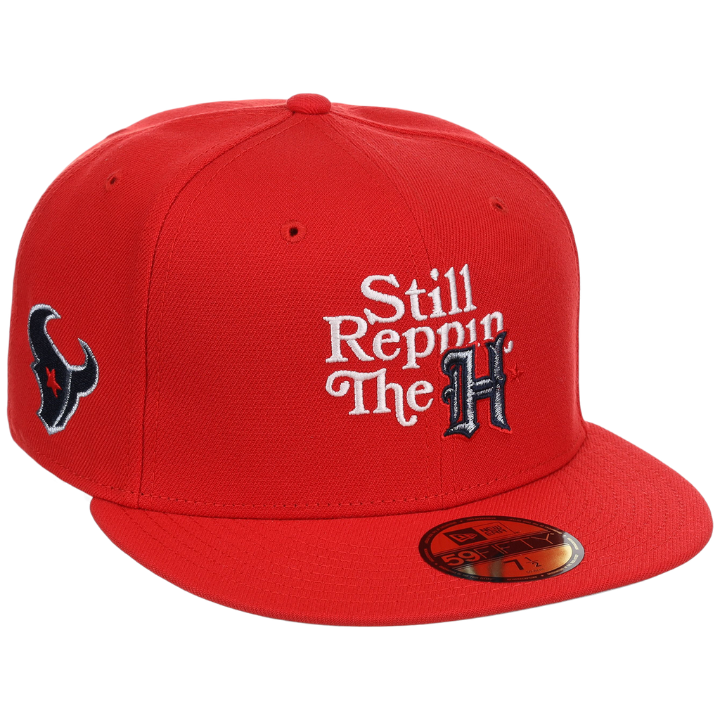 Houston Texans 'Still Reppin' (Red/Red) Houston Crown the City New Era 59FIFTY