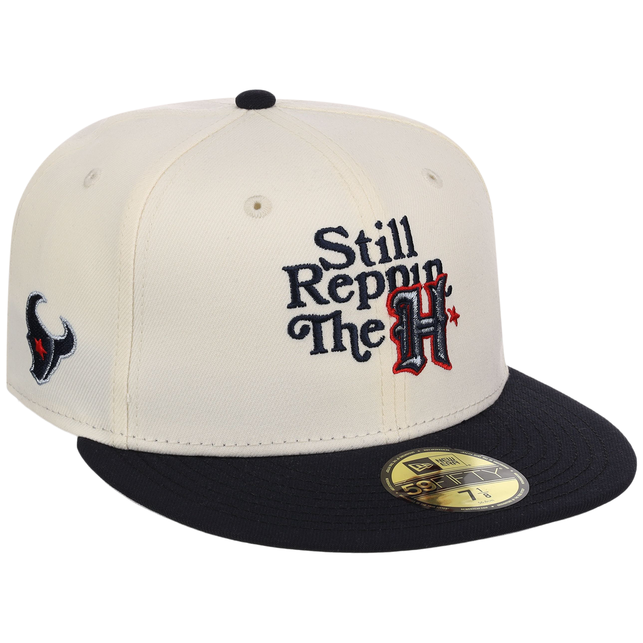 Houston Texans Houston Crown the City 'Still Reppin'' New Era 59FIFTY (Chrome/Navy)