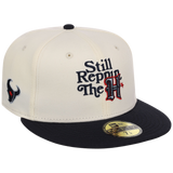 Houston Texans Houston Crown the City 'Still Reppin'' New Era 59FIFTY (Chrome/Navy)
