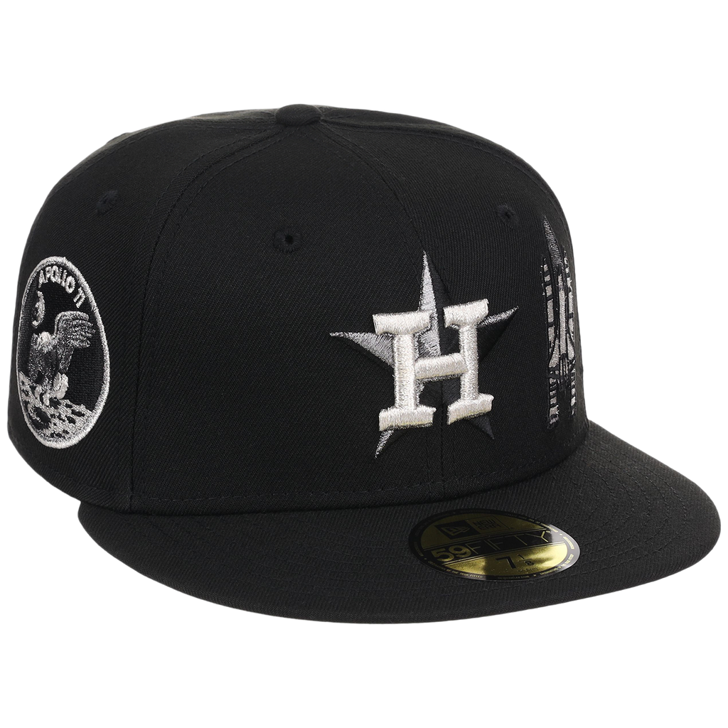 Houston Astros Houston Crown the City 'Spaceship' New Era 59FIFTY (Black/Black)
