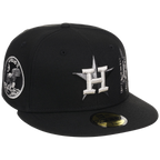Houston Astros Houston Crown the City 'Spaceship' New Era 59FIFTY (Black/Black)