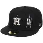 Houston Astros Houston Crown the City 'Spaceship' New Era 59FIFTY (Black/Black)