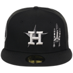 Houston Astros Houston Crown the City 'Spaceship' New Era 59FIFTY (Black/Black)