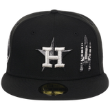 Houston Astros Houston Crown the City 'Spaceship' New Era 59FIFTY (Black/Black)
