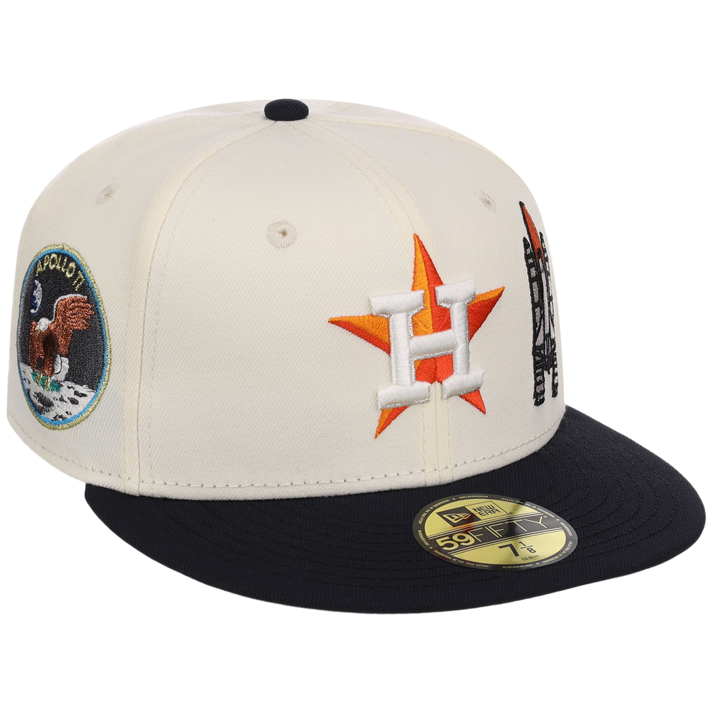 Houston Astros Houston Crown the City 'Spaceship' New Era 59FIFTY (Chrome/Navy)