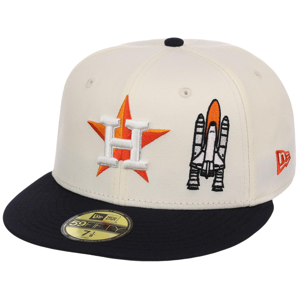 Houston Astros Houston Crown the City 'Spaceship' New Era 59FIFTY (Chrome/Navy)