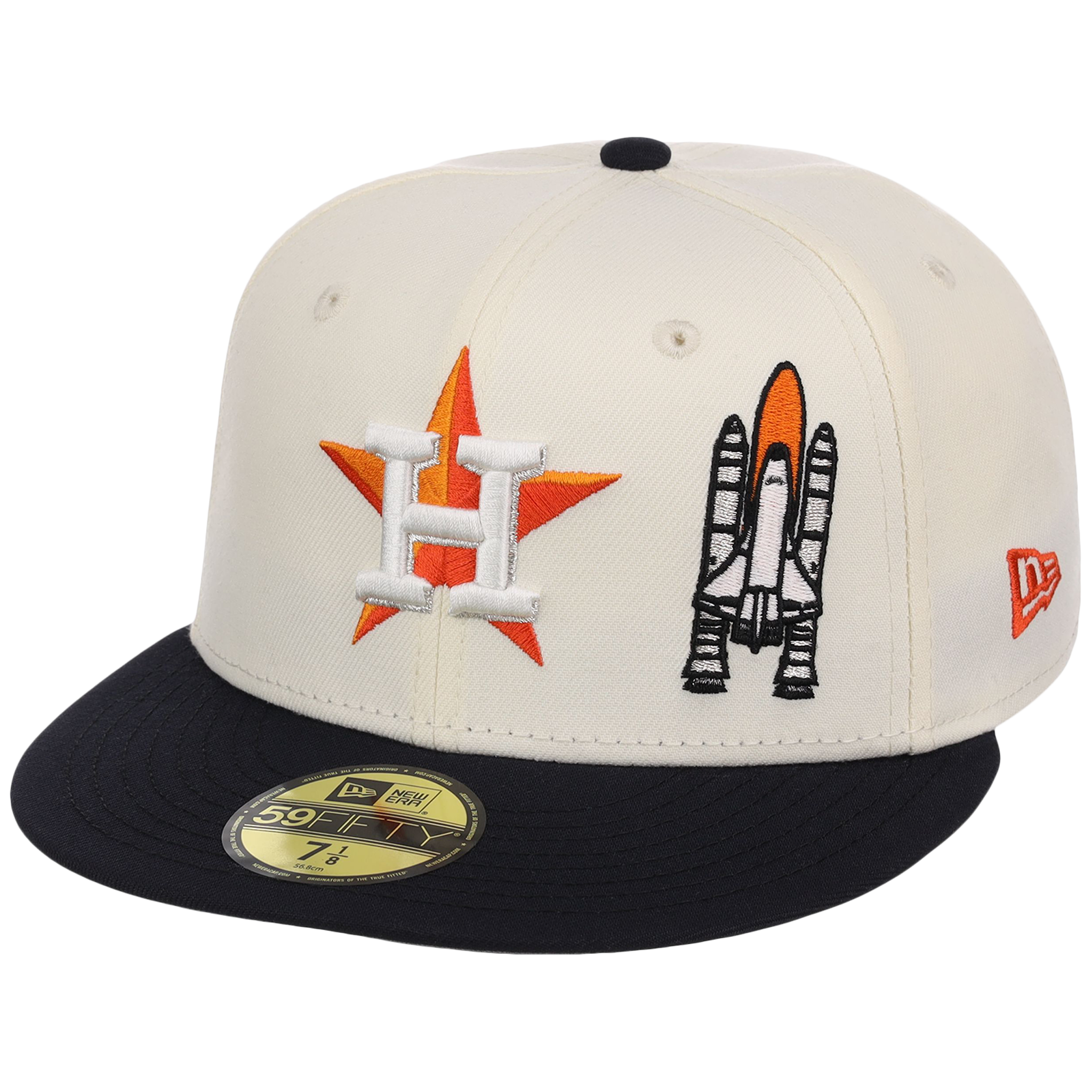 Houston Astros Houston Crown the City 'Spaceship' New Era 59FIFTY (Chrome/Navy)
