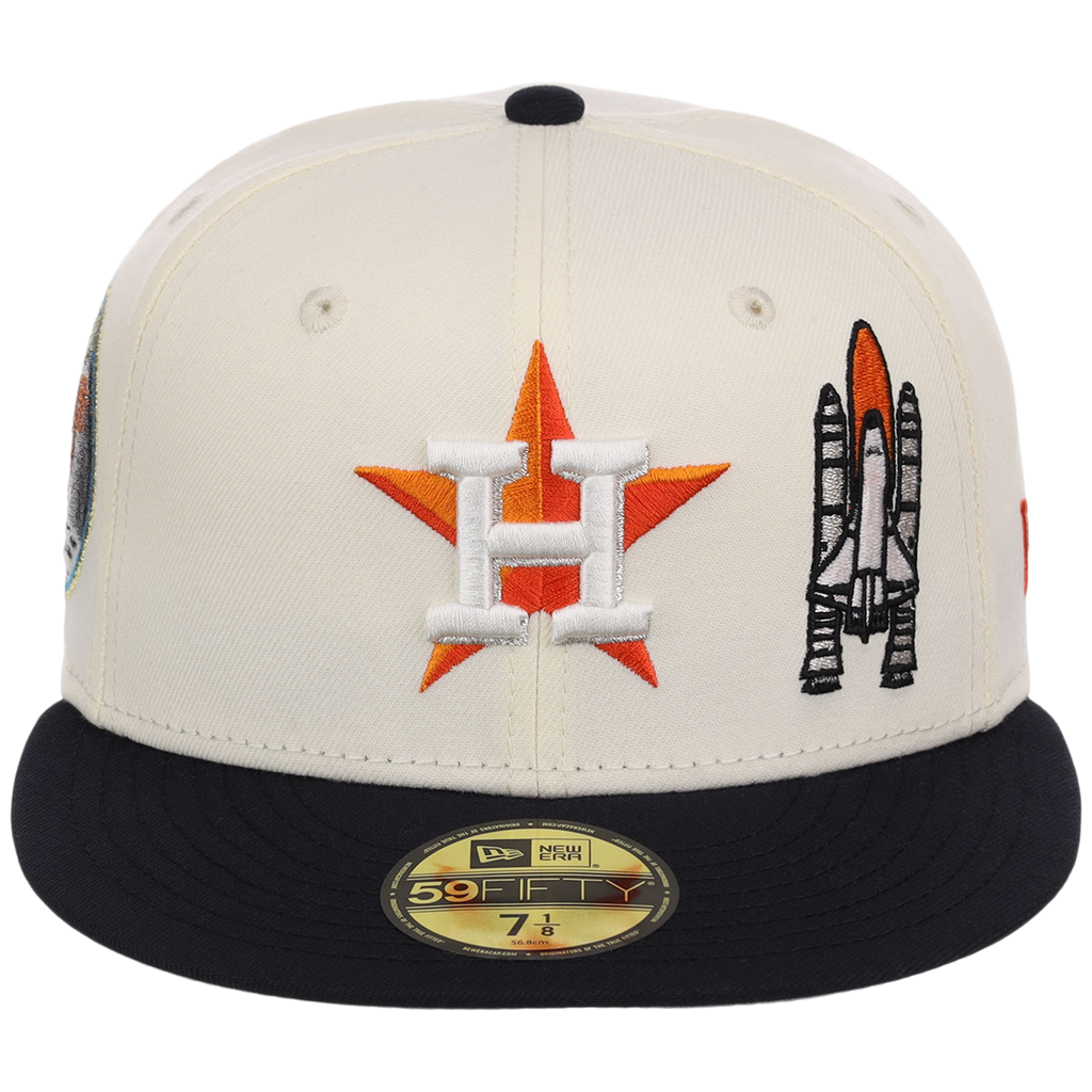 Houston Astros Houston Crown the City 'Spaceship' New Era 59FIFTY (Chrome/Navy)