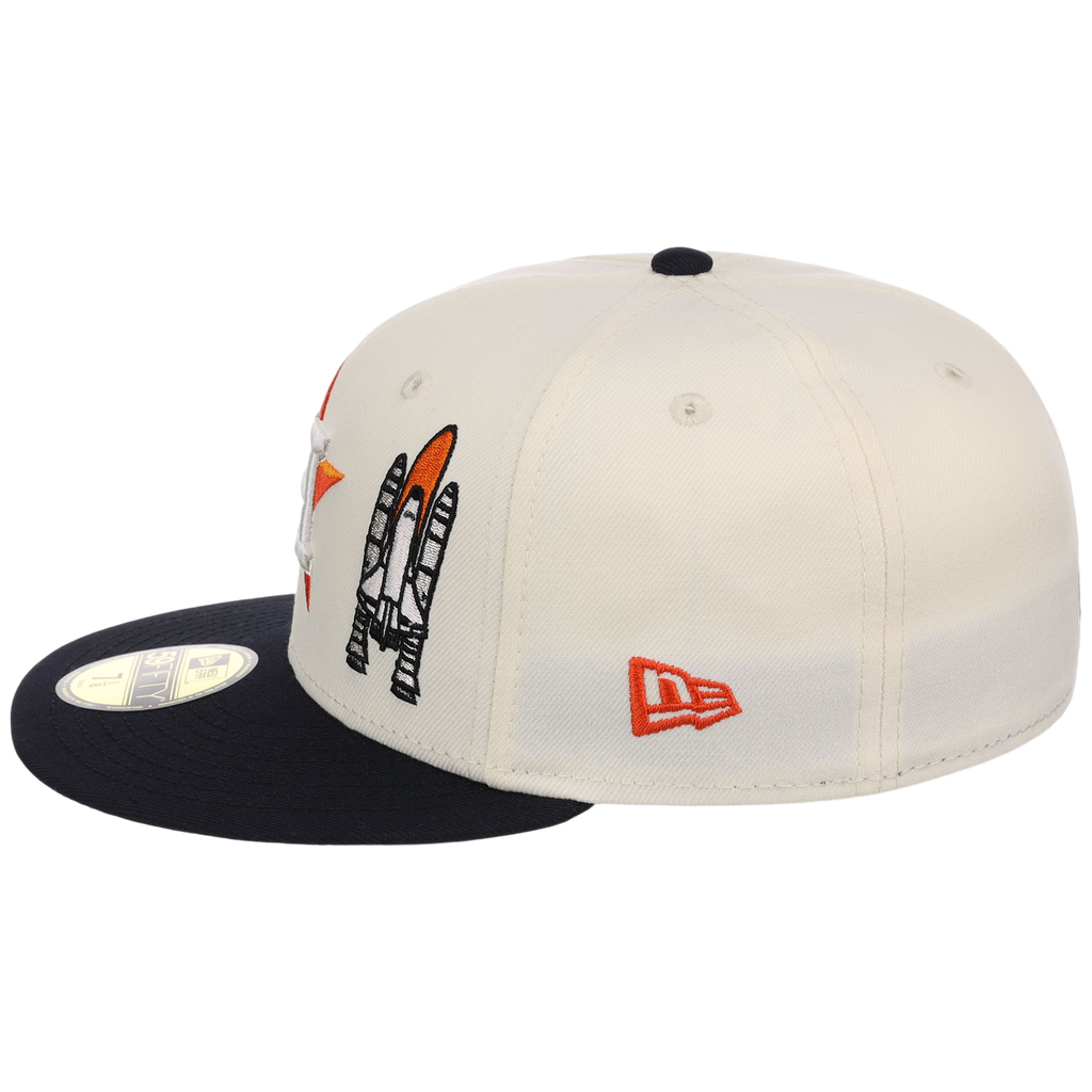 Houston Astros Houston Crown the City 'Spaceship' New Era 59FIFTY (Chrome/Navy)
