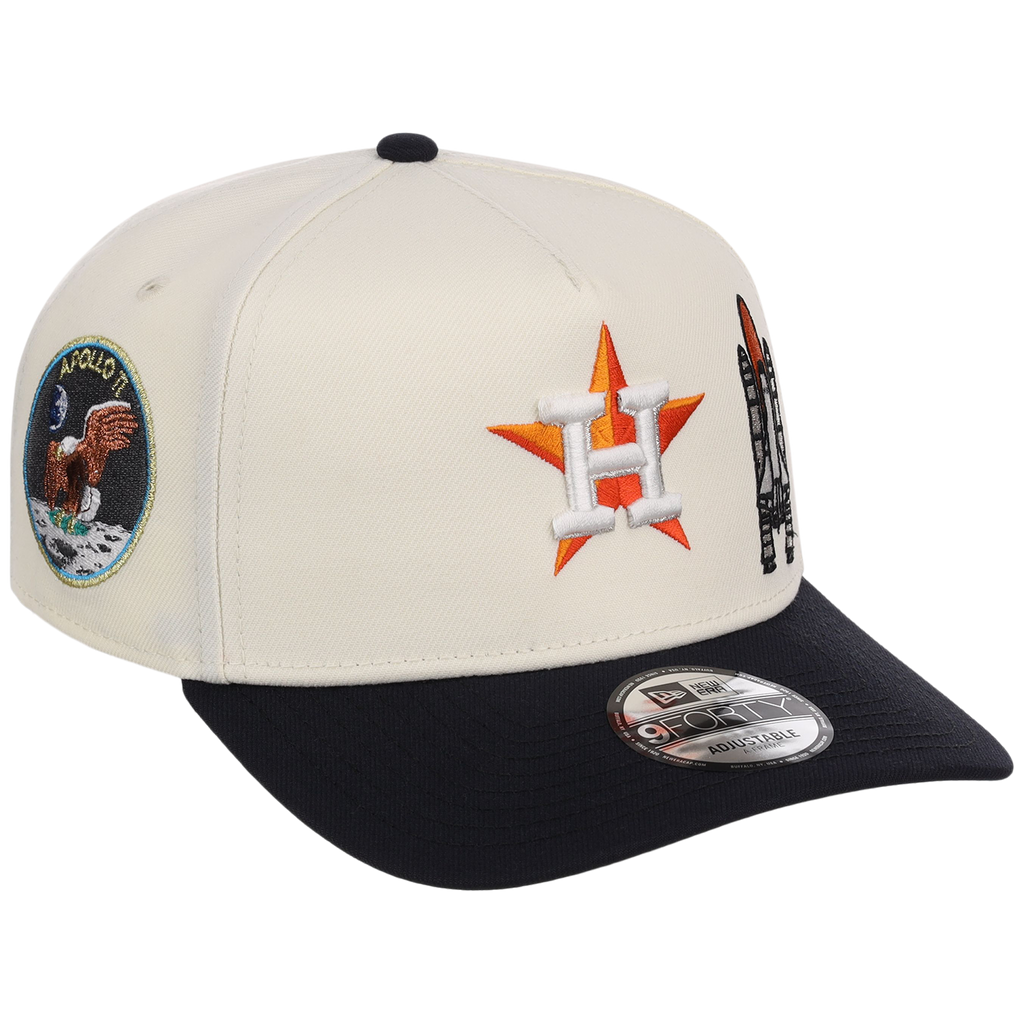 Houston Astros Houston Crown the City 'Spaceship' New Era 9FORTY (Chrome/Navy)
