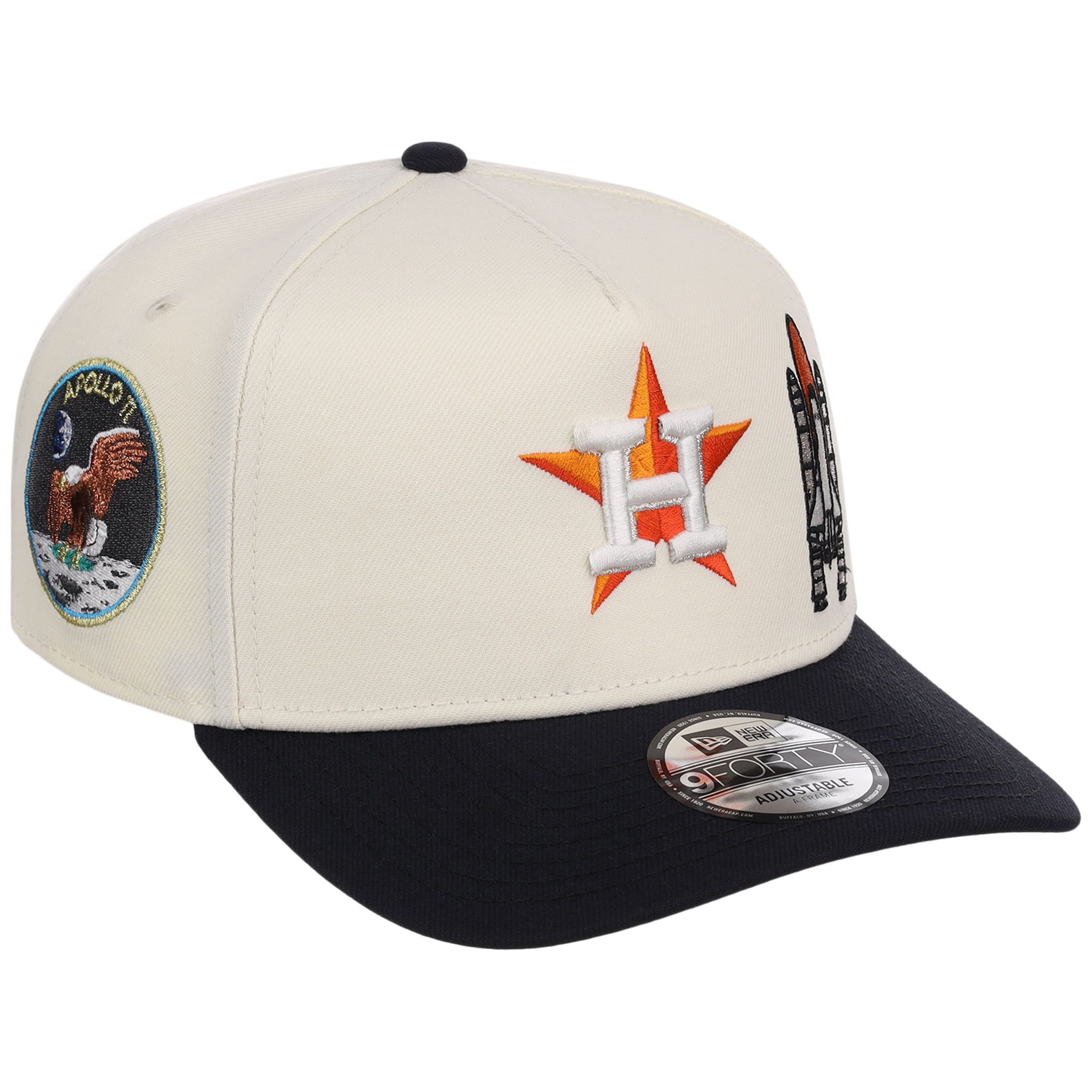 Houston Astros Houston Crown the City 'Spaceship' New Era 9FORTY (Chrome/Navy)