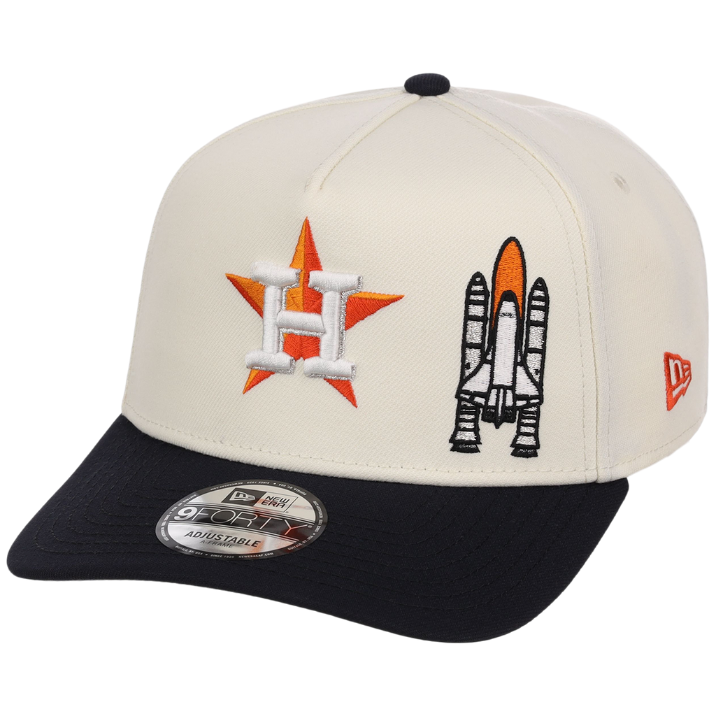 Houston Astros Houston Crown the City 'Spaceship' New Era 9FORTY (Chrome/Navy)