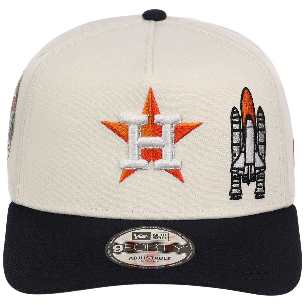 Houston Astros Houston Crown the City 'Spaceship' New Era 9FORTY (Chrome/Navy)