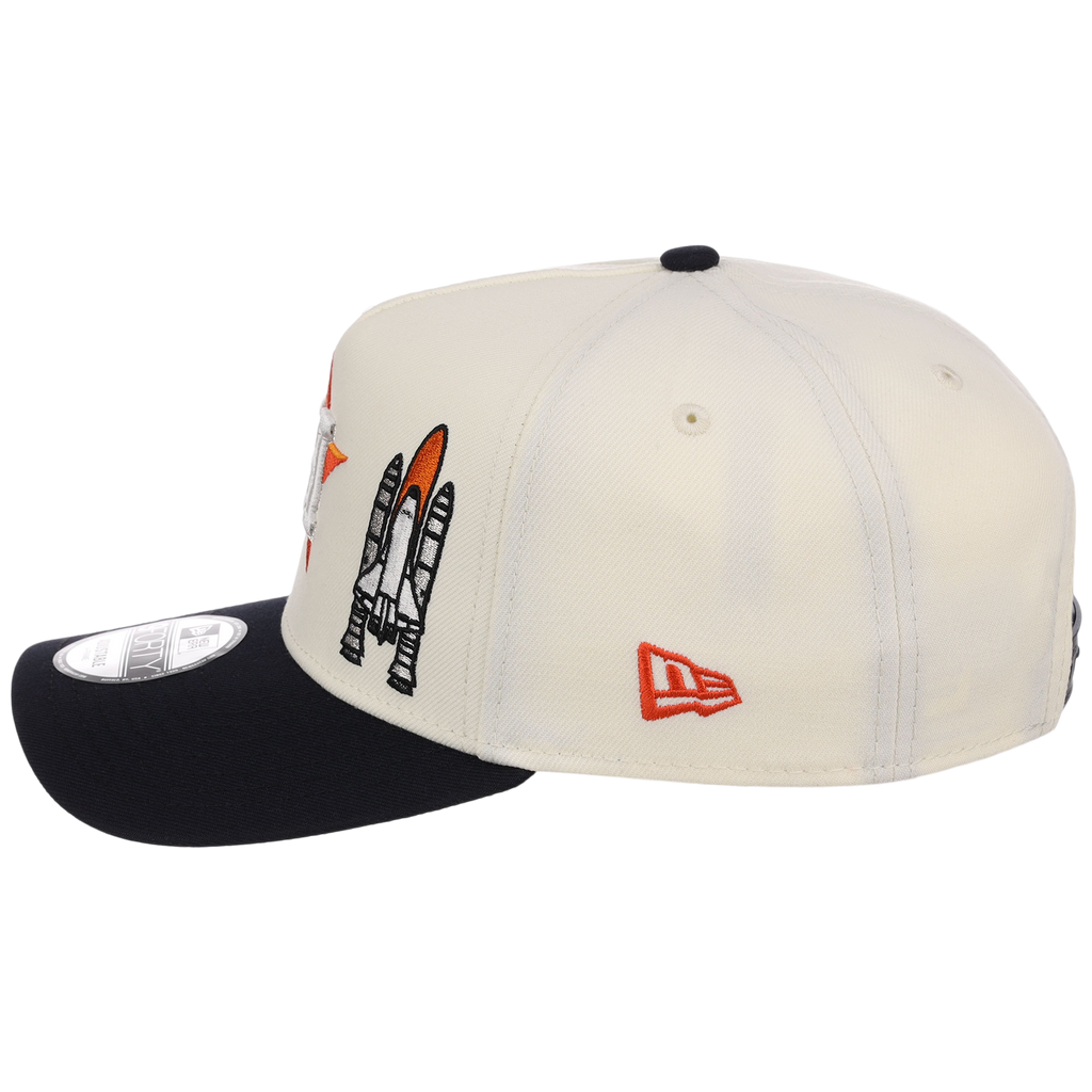 Houston Astros Houston Crown the City 'Spaceship' New Era 9FORTY (Chrome/Navy)
