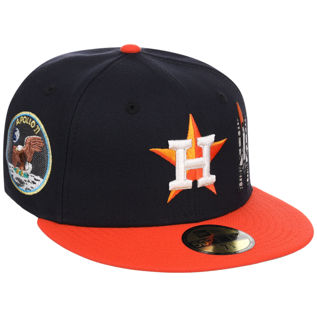 Houston Astros Houston Crown the City 'Spaceship' New Era 59FIFTY (Navy/Orange)