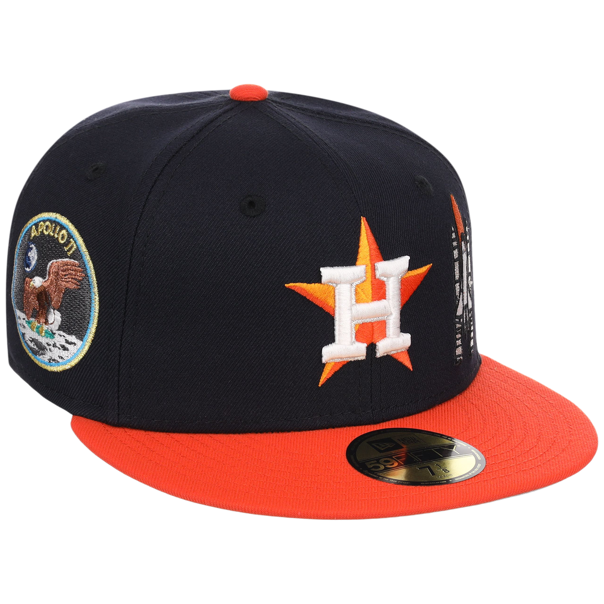 Houston Astros Houston Crown the City 'Spaceship' New Era 59FIFTY (Navy/Orange)