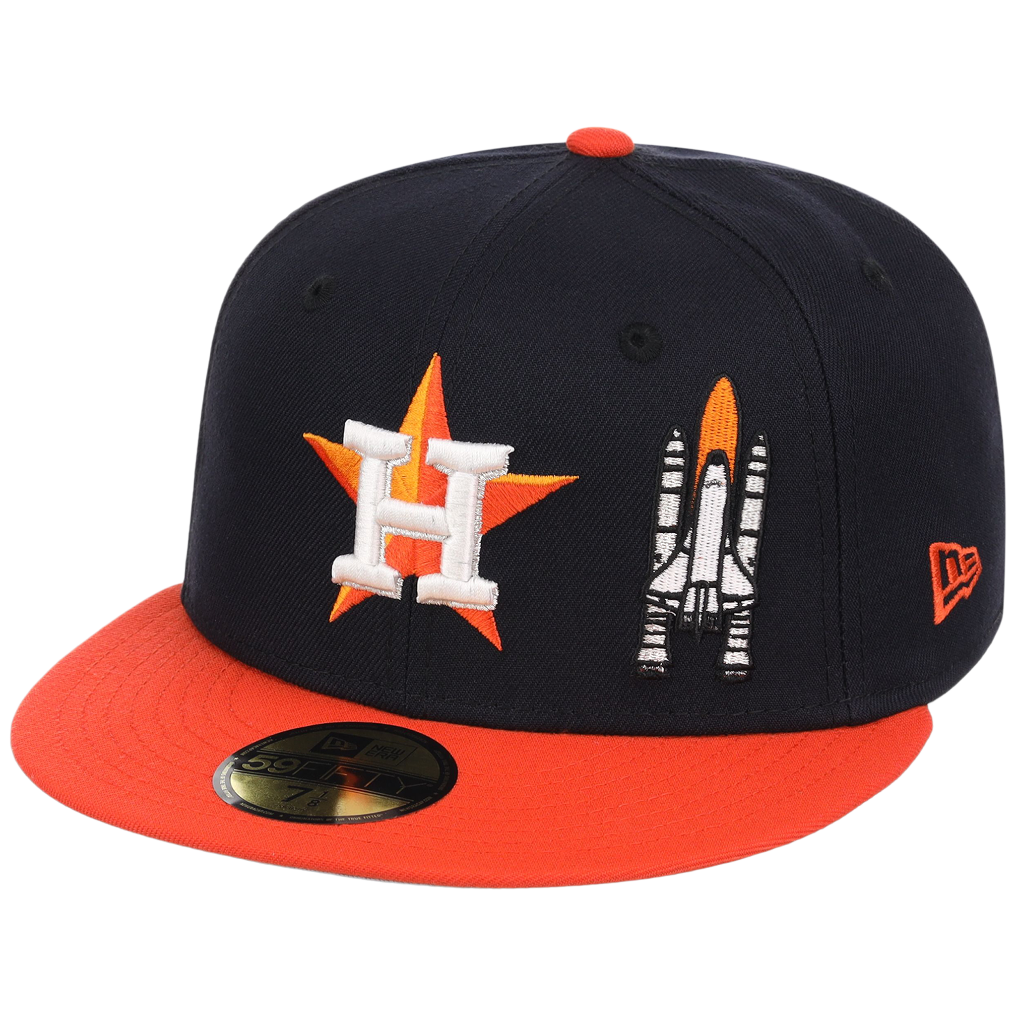 Houston Astros Houston Crown the City 'Spaceship' New Era 59FIFTY (Navy/Orange)