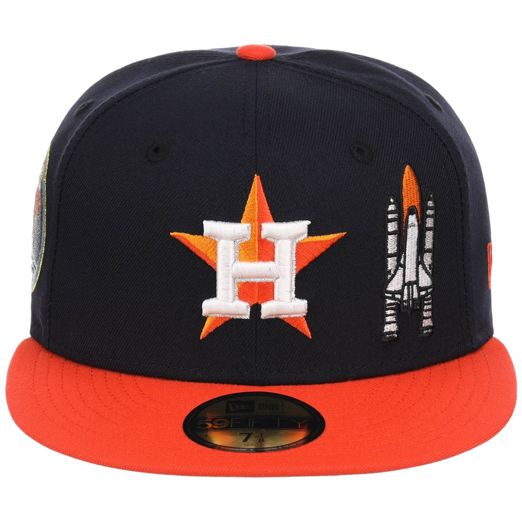 Houston Astros Houston Crown the City 'Spaceship' New Era 59FIFTY (Navy/Orange)