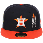 Houston Astros Houston Crown the City 'Spaceship' New Era 59FIFTY (Navy/Orange)