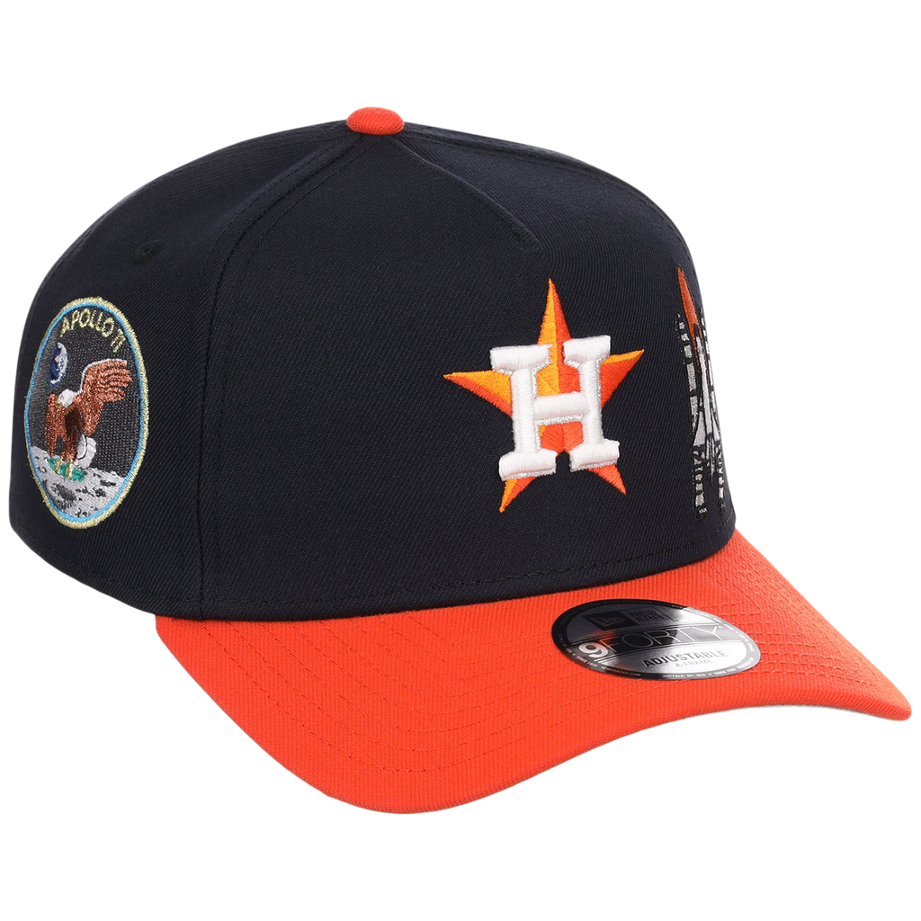 Houston Astros Houston Crown the City 'Spaceship' New Era 9FORTY (Navy/Orange)