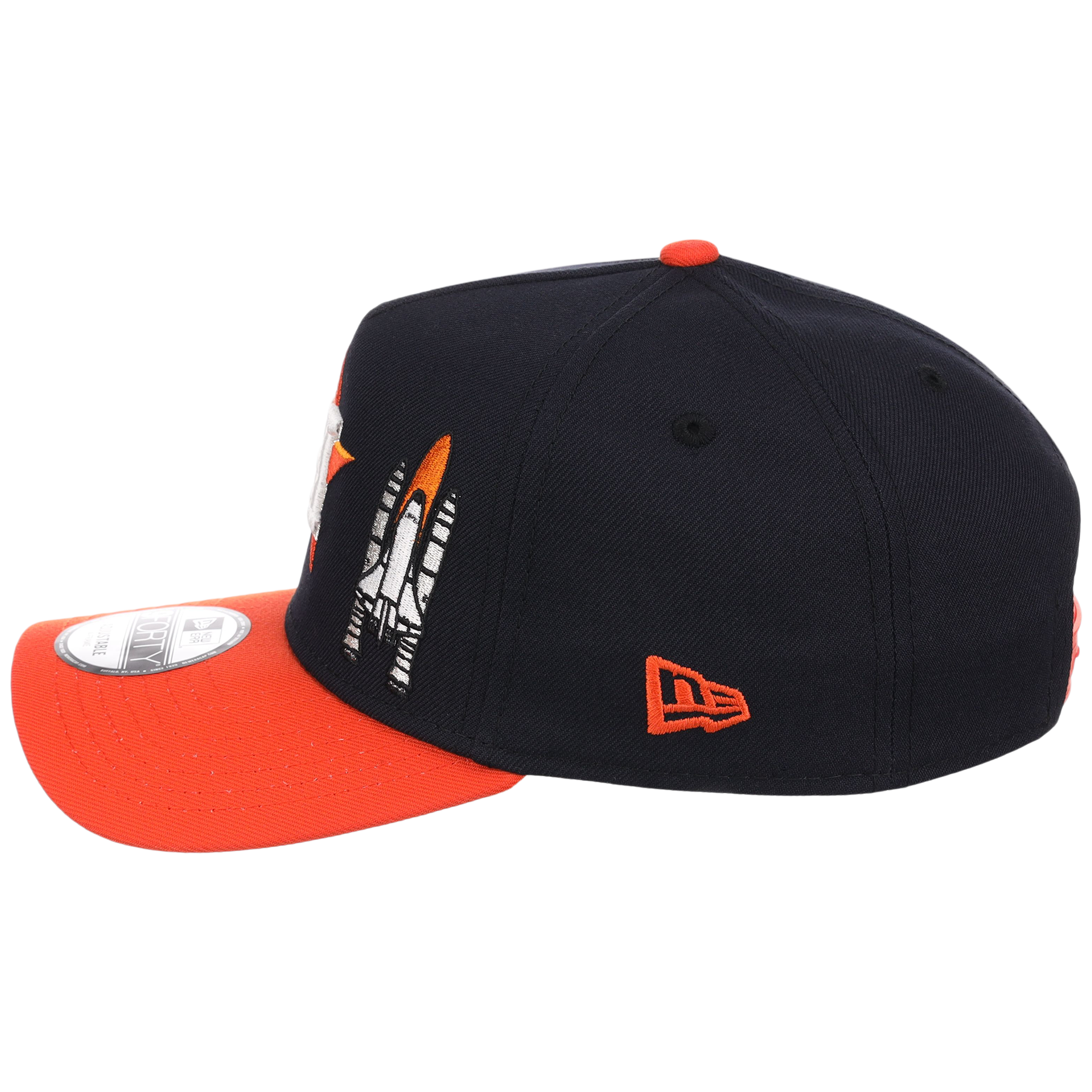 Houston Astros Houston Crown the City 'Spaceship' New Era 9FORTY (Navy/Orange)