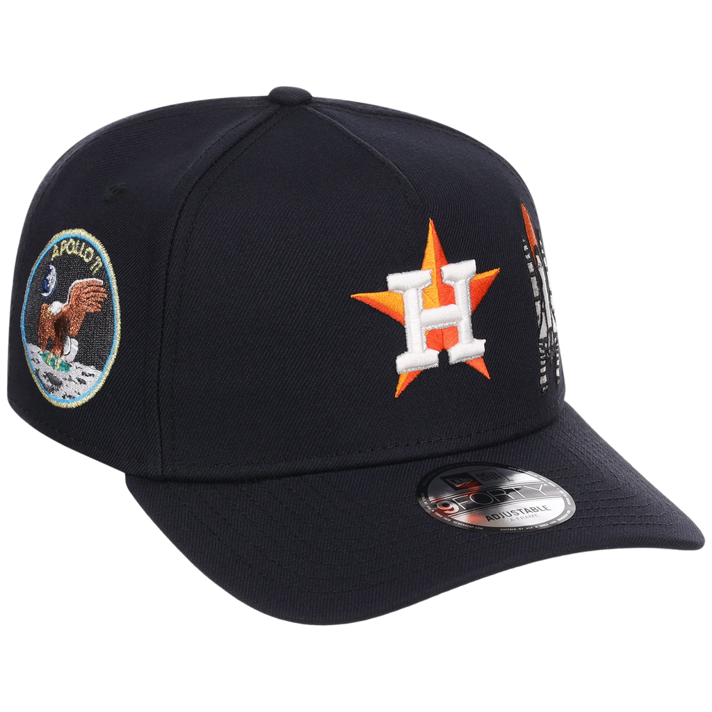 Houston Astros Houston Crown the City 'Spaceship' New Era 9FORTY (Navy/Navy)